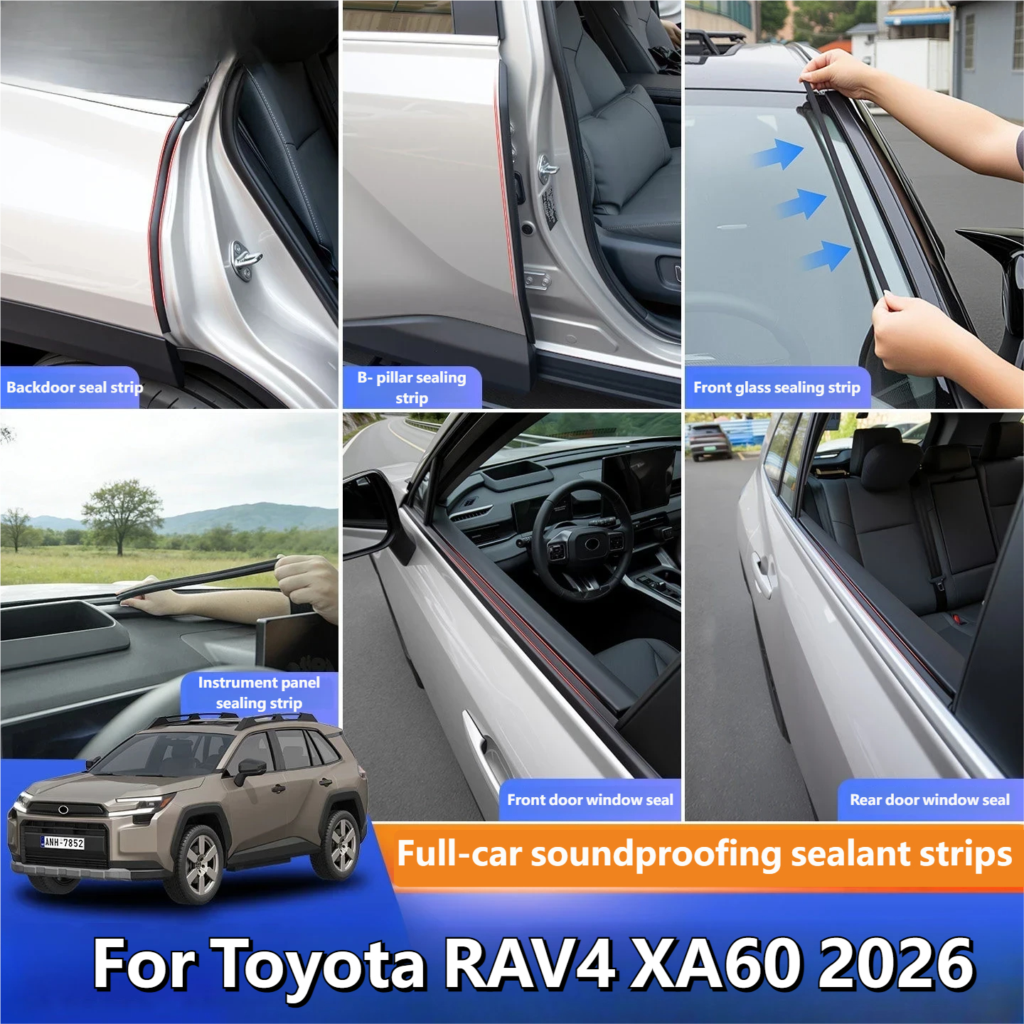 Door Weather Strip - For Toyota RAV4 XA60 2026 Car