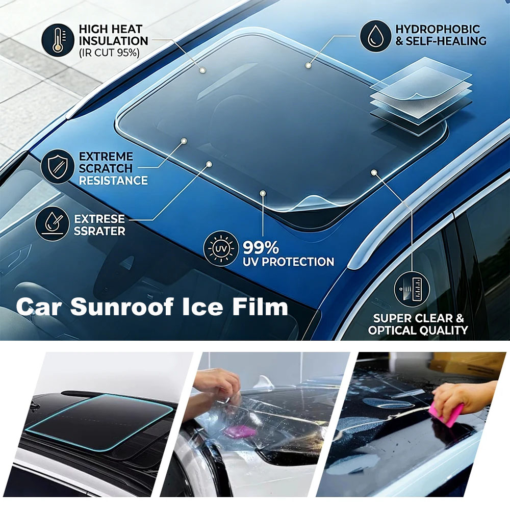 Window Insulation Film - 7.5mil TPH Car Sunroof Ice Armor