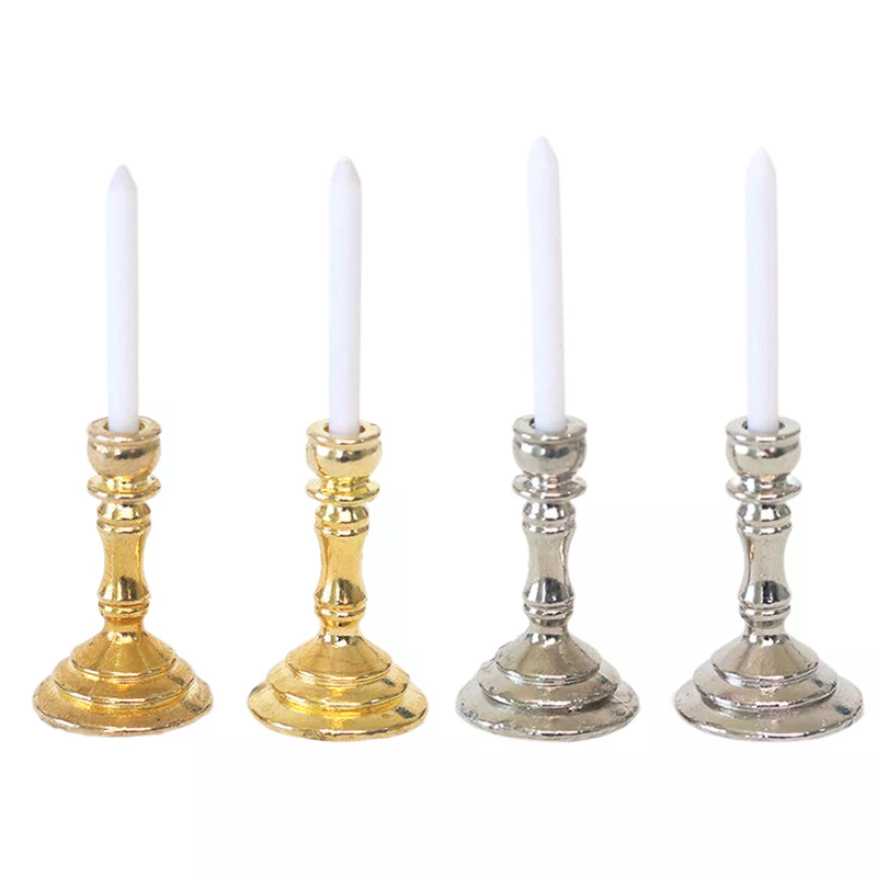 Home Improvement News - New 1Pair 1:12 Dollhouse Miniature Candle