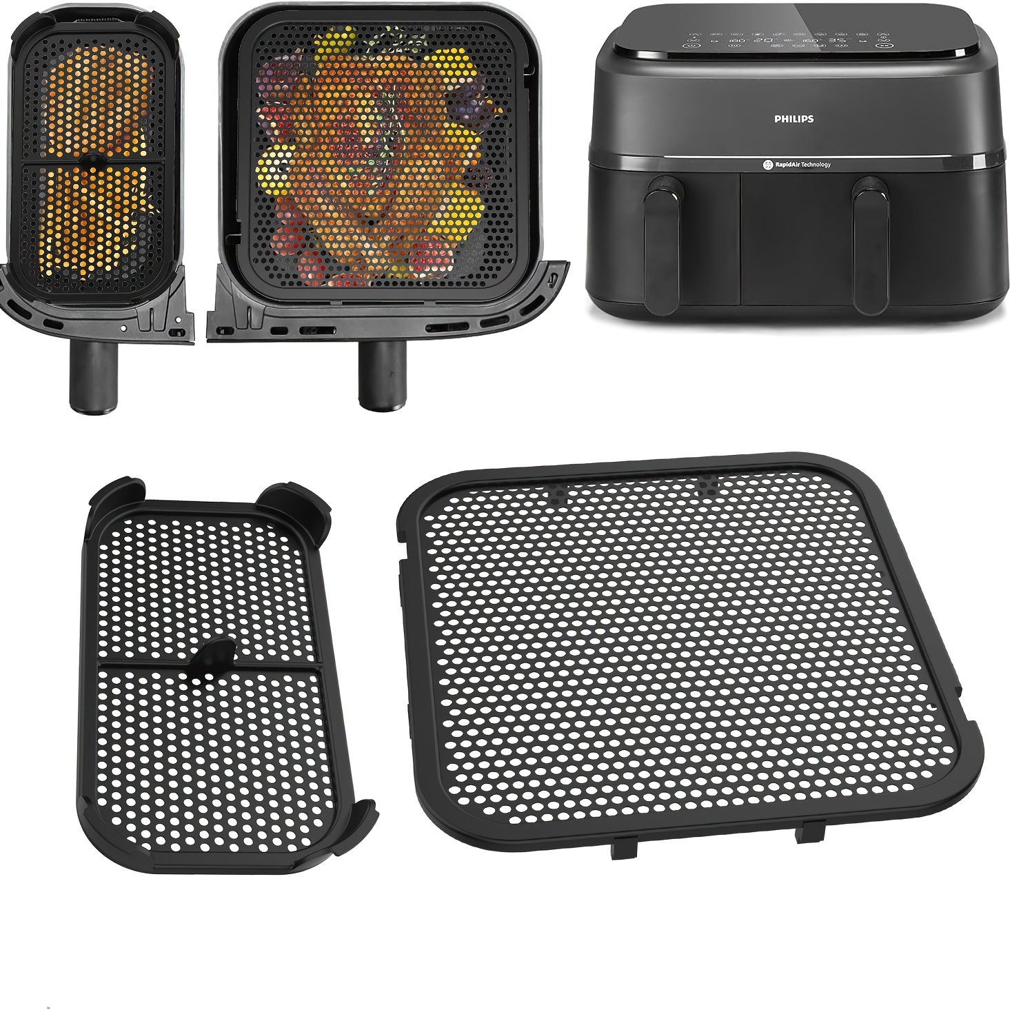 Home Improvement News - 2Pcs New Air Fryer Splash Guard