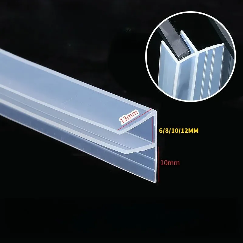 6/8/10/12mm Gap Glass shower d - Door Weather Strip recensie en prijs