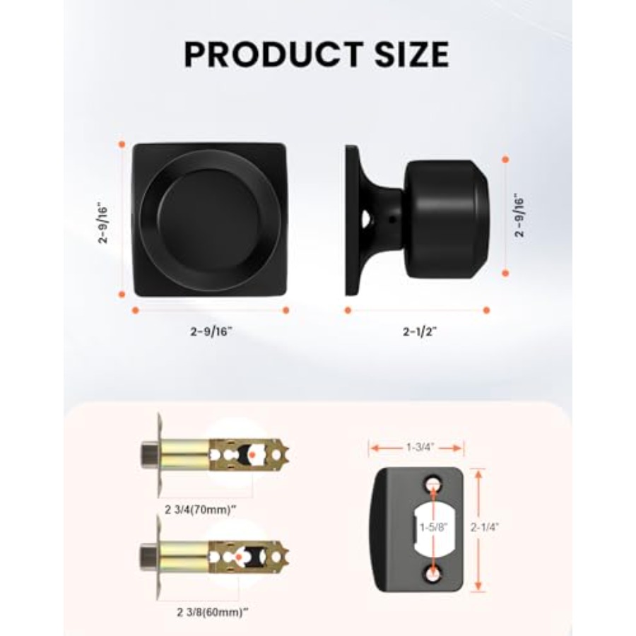 Packs Interior Door Knobs, Doo - Door Knob Replacement recensie en prijs