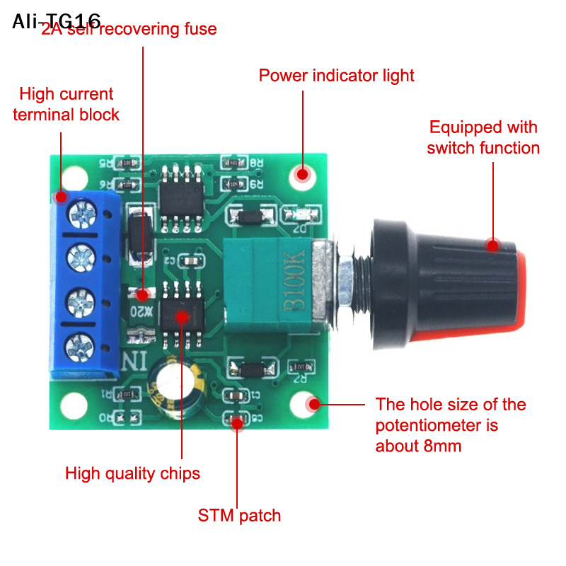 【MA8】1Pcs Adjustable Speed DC  - Home Improvement In recensie en prijs