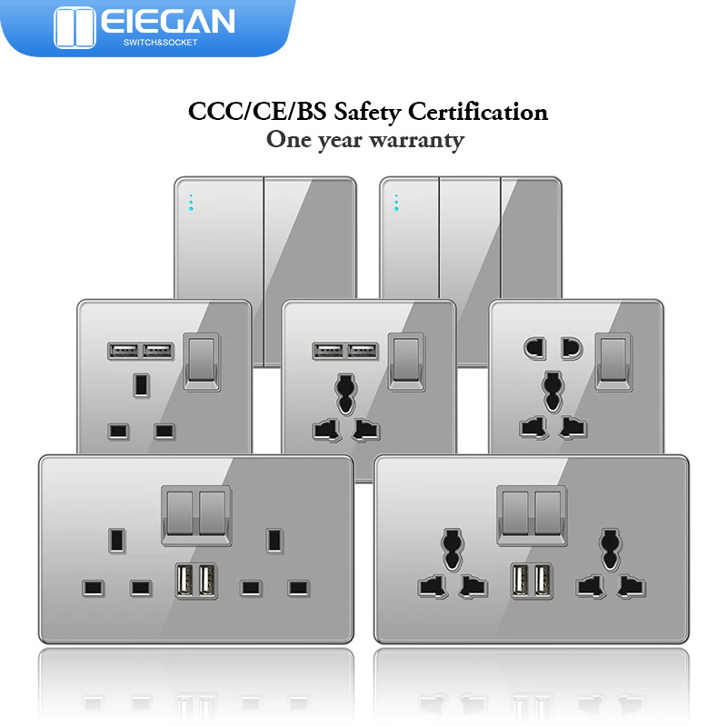 ELEGAN UK Socket Grey 16A/20A/ - Home Improvement Uk recensie en prijs