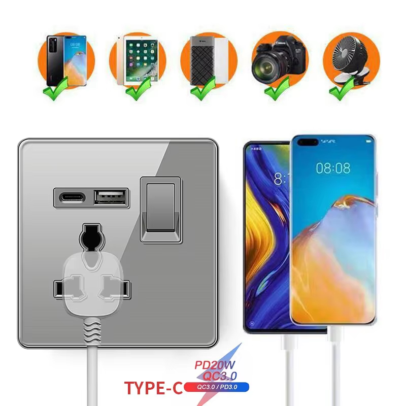 ELEGAN UK Socket Grey 16A/20A/ - Home Improvement Uk recensie en prijs