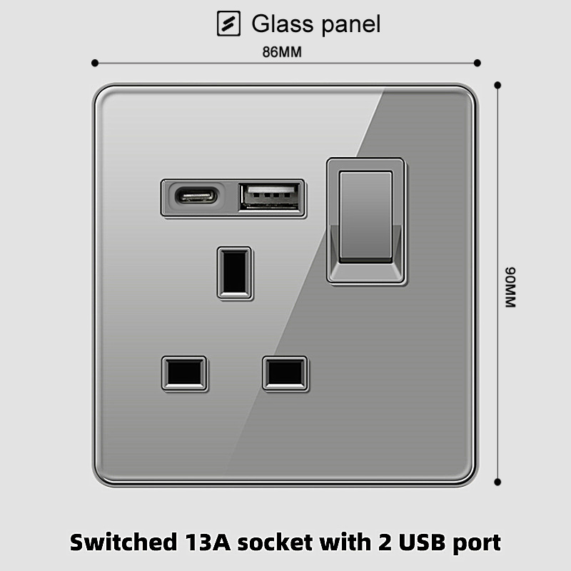 ELEGAN UK Socket Grey 16A/20A/ - Home Improvement Uk recensie en prijs