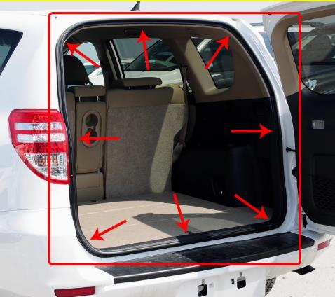 1 Piece Tail Door Rubber Seal  - Door Weather Strip recensie en prijs