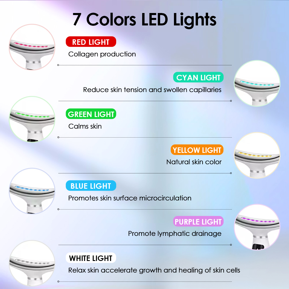 7 Colors LED Lights Face Neck  - Home Improvement In recensie en prijs