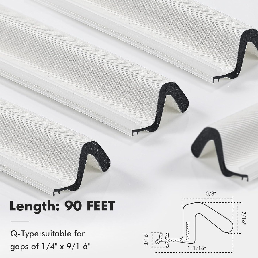 VShaped Foam Kerf Weather Stri - Door Weather Strip recensie en prijs