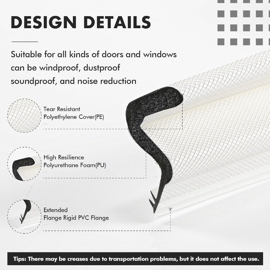 VShaped Foam Kerf Weather Stri - Door Weather Strip recensie en prijs