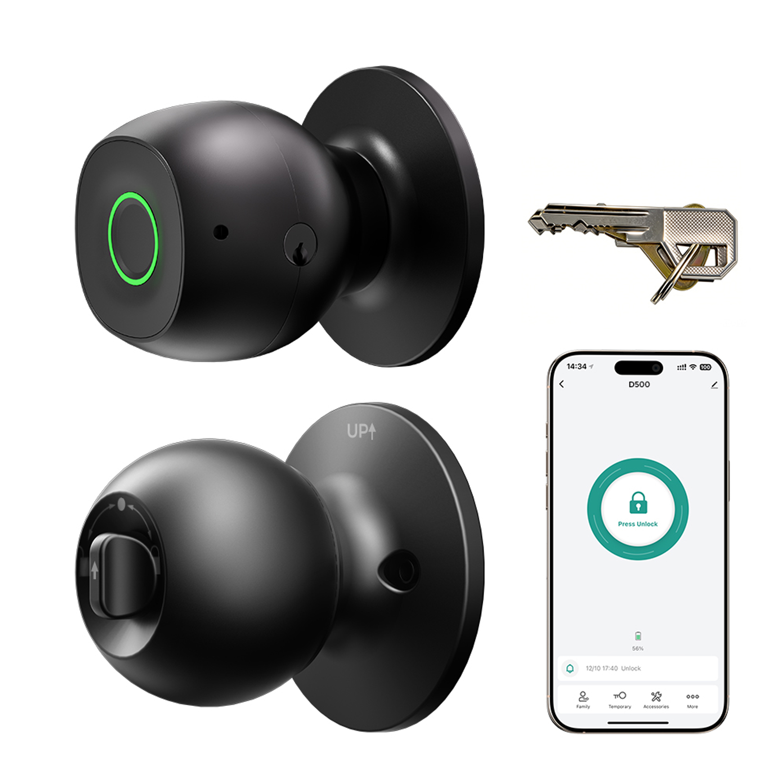 Fingerprint Door Lock Smart Ke - Door Knob Replacement recensie en prijs