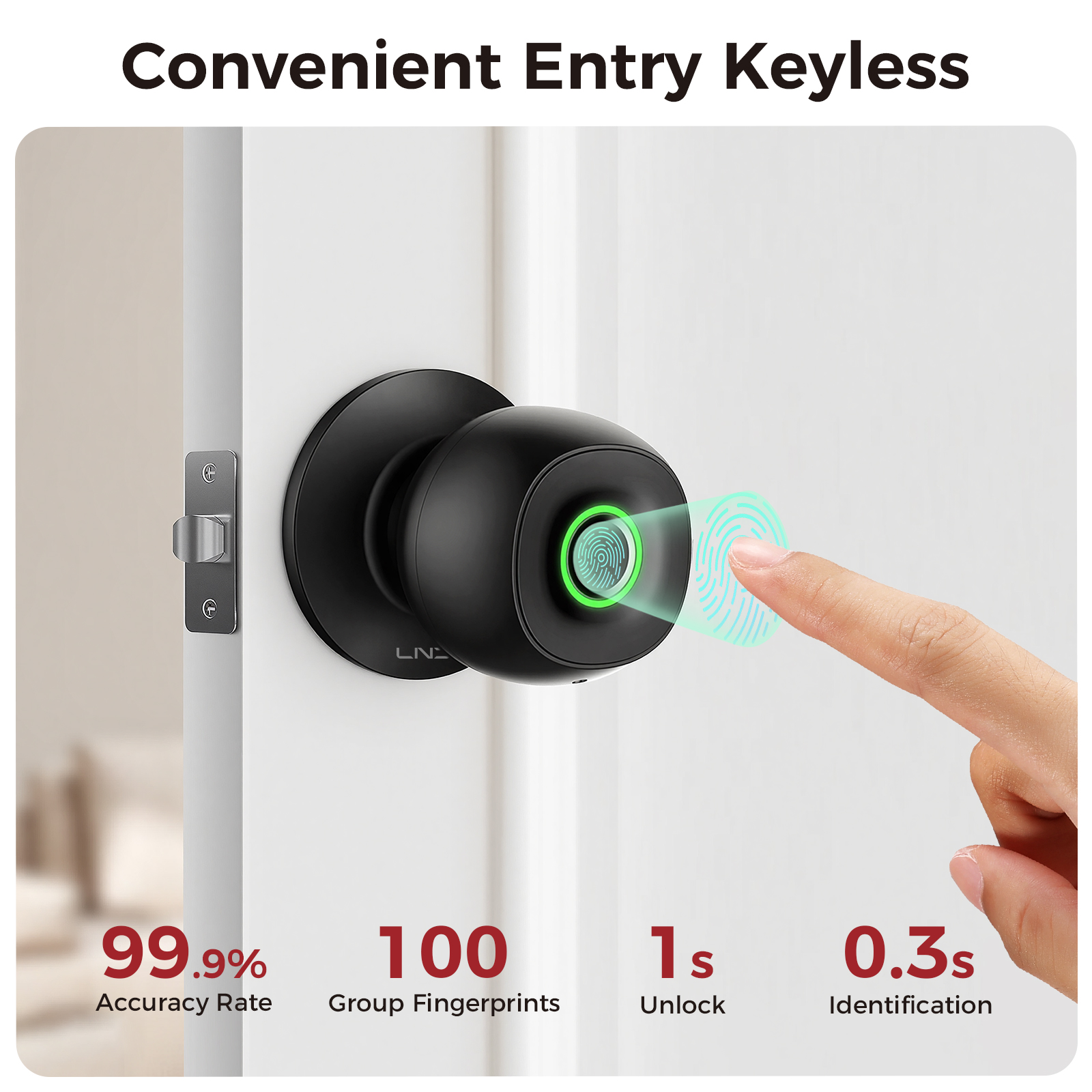 Fingerprint Door Lock Smart Ke - Door Knob Replacement recensie en prijs