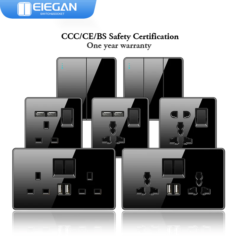 ELEGAN UK Socket Black 16A/20A - Home Improvement Uk recensie en prijs